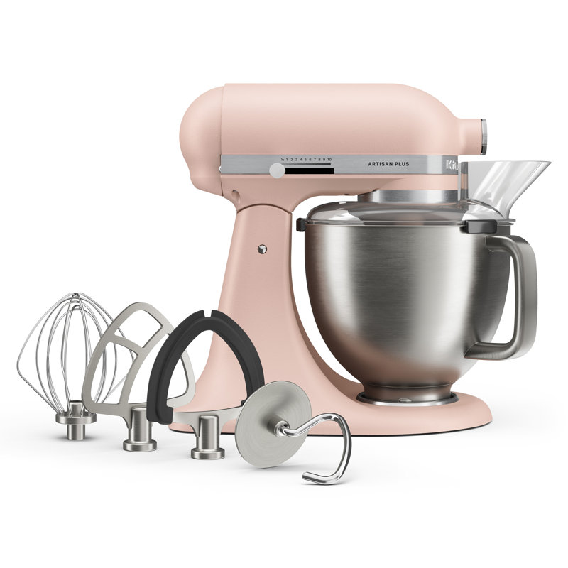 Mélangeur KitchenAid® Artisan Plus avec lumière de cuve intégrée et contrôle de vitesse précis - rose plume, Feather Pink