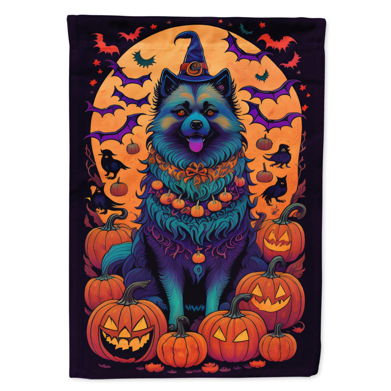 Drapeau de jardin d'Halloween en polyester Jalanni, 15,5 po x 11,25 po