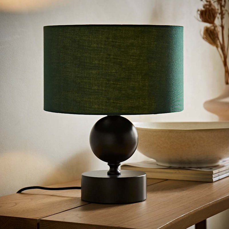 Coelho Metal Table Lamp, Green