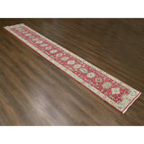 Wieche One-of-a-Kind 2'9" X 15'10" New Age Runner Wool Area Rug Red
