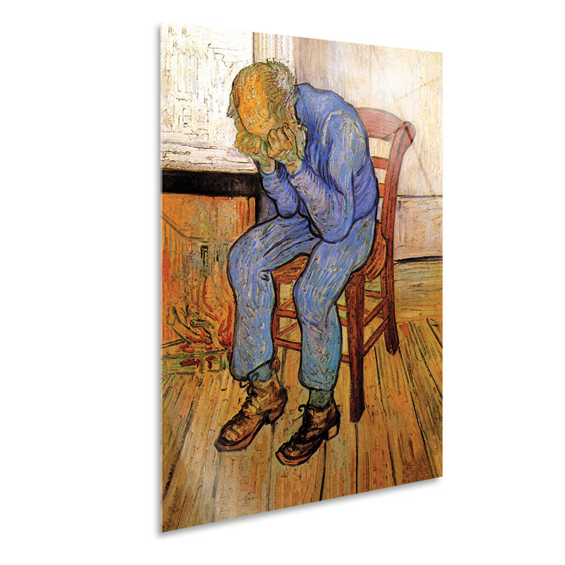 On the Threshold of Eternity by Vincent Van Gogh - Unframed Painting on Glass, 95cm H x 65cm W