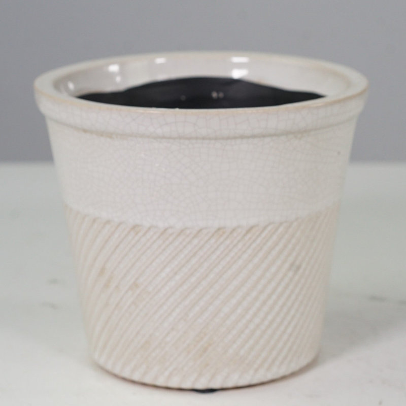 Cache-pot en céramique émaillée
