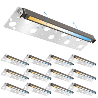 Éclairage pour marches en aluminium 12PK