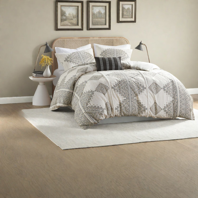 Premium King/cal King Bedding Sets With Boho Chic Design For Home