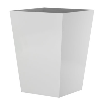 Resin Wastebasket, 7Qt, White