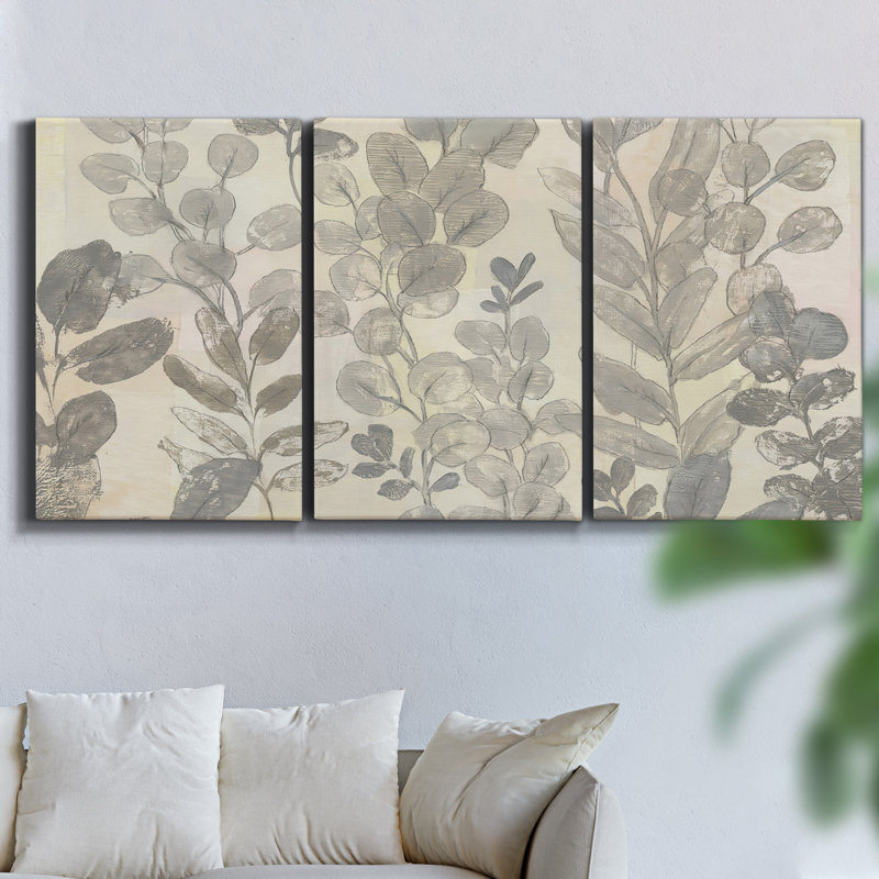 Falaises des petites, reproduction sur toile 3 pièces, H 27 po x l 54 po x P 2 po