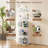 5-Tier 360° Rotating Bookshelf Tower (White)-1528161733