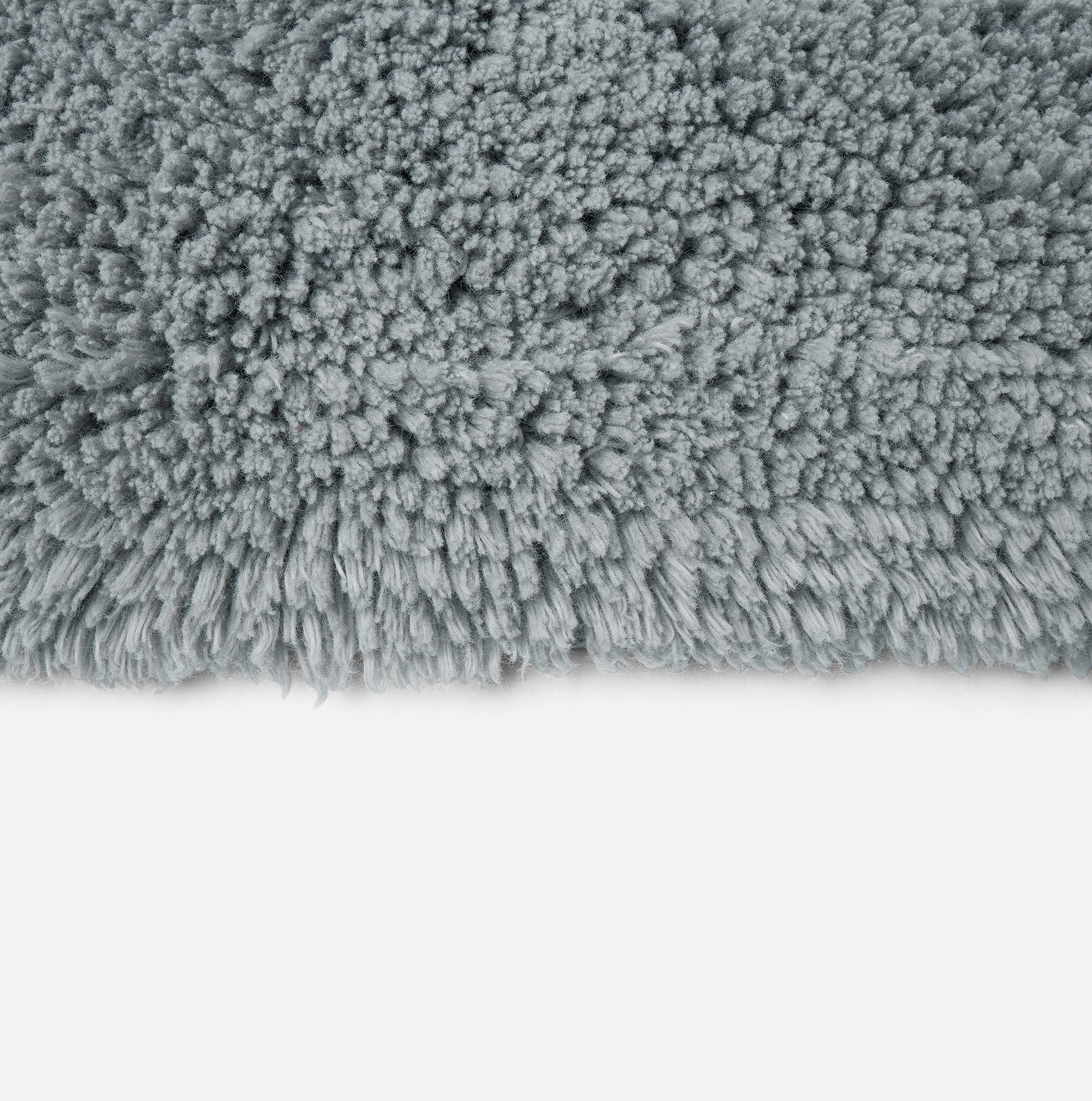 Shag Organic Bath Rug, 36" L x 24" W, Fossil