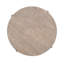 Table de bout Jesy, plateau rond de 27 po, tablette inférieure, brun naturel