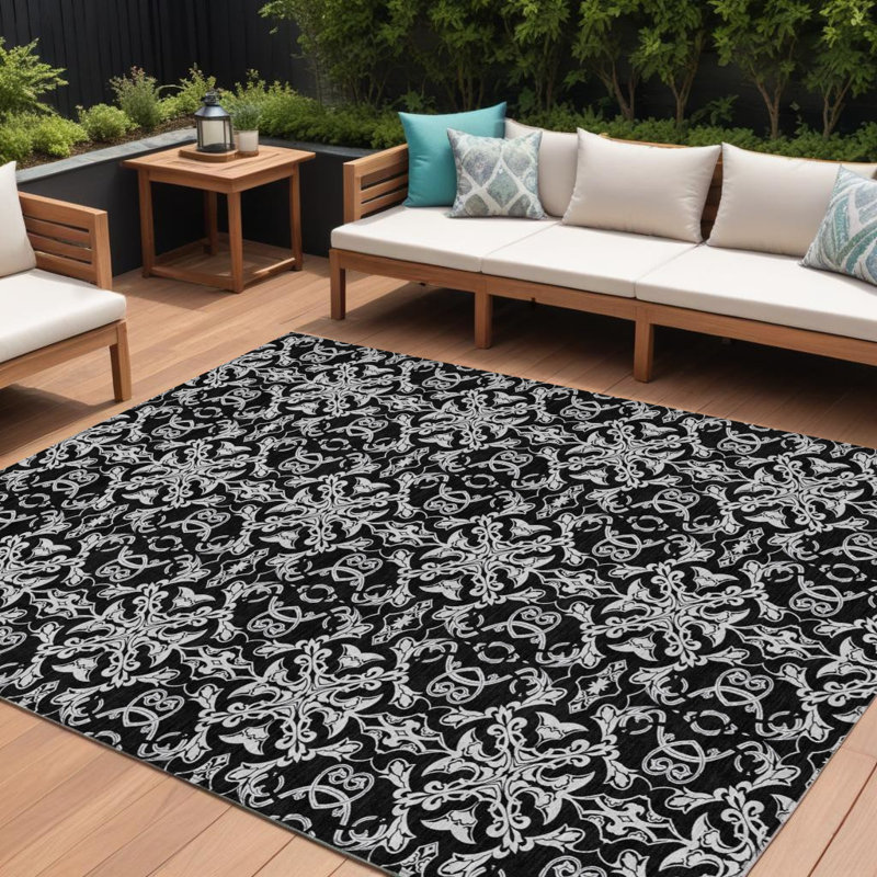 Tapis intérieur lavable extérieur 8 pi x 10 pi Medallion