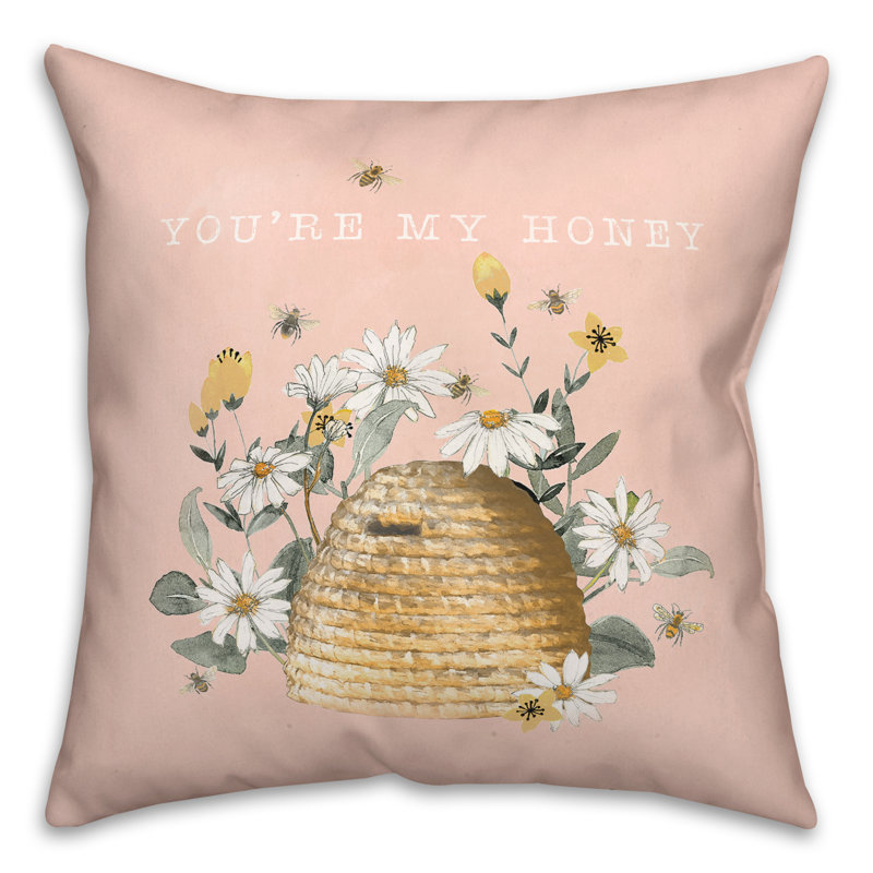Floral Outdoor Throw Pillow