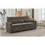 Canapé 3 places 82 po 2 en 1 avec canapé-lit et fauteuil inclinable rabattable gris foncé