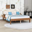 Lit plateforme en bois avec tête de lit tapissier et tablettes de rangement latérales-1668629549-1668629551