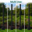 15-Pack Metal Fence Posts with Anchor Plates, Heavy Duty Steel U-Channel Fence Stakes with Anchor Plates,No Dig Fence Post for Garden Yard-128799453-128799450
