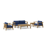 Palermo Outdoor 12 - Piece Teak Conversation Set