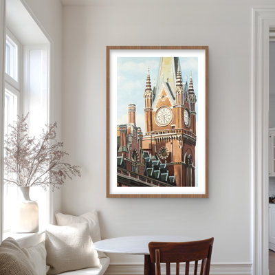 St Pancras Station London Hyperrealist Print | Home Decor