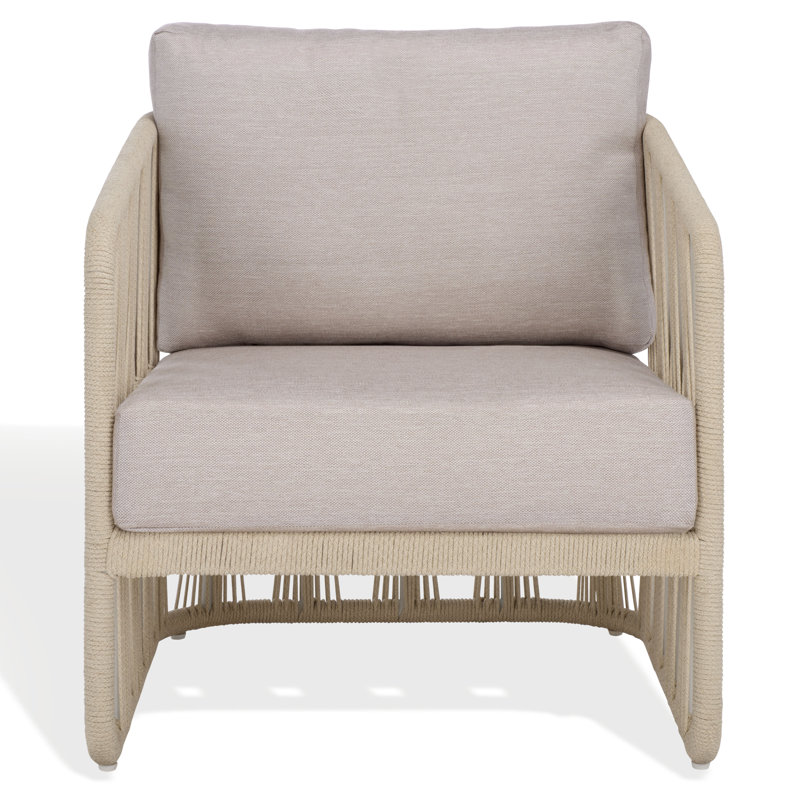 Franklyn Rope And Aluminum Patio Chair, White