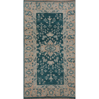 Tapis oriental géométrique Oushak 2x4