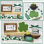 Ensemble de décorations de table St. Patrick's Day, panneaux en bois Shamrock Lucky