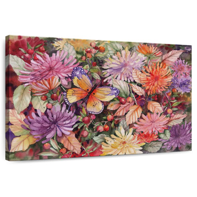 Harnek papillon et dahlia