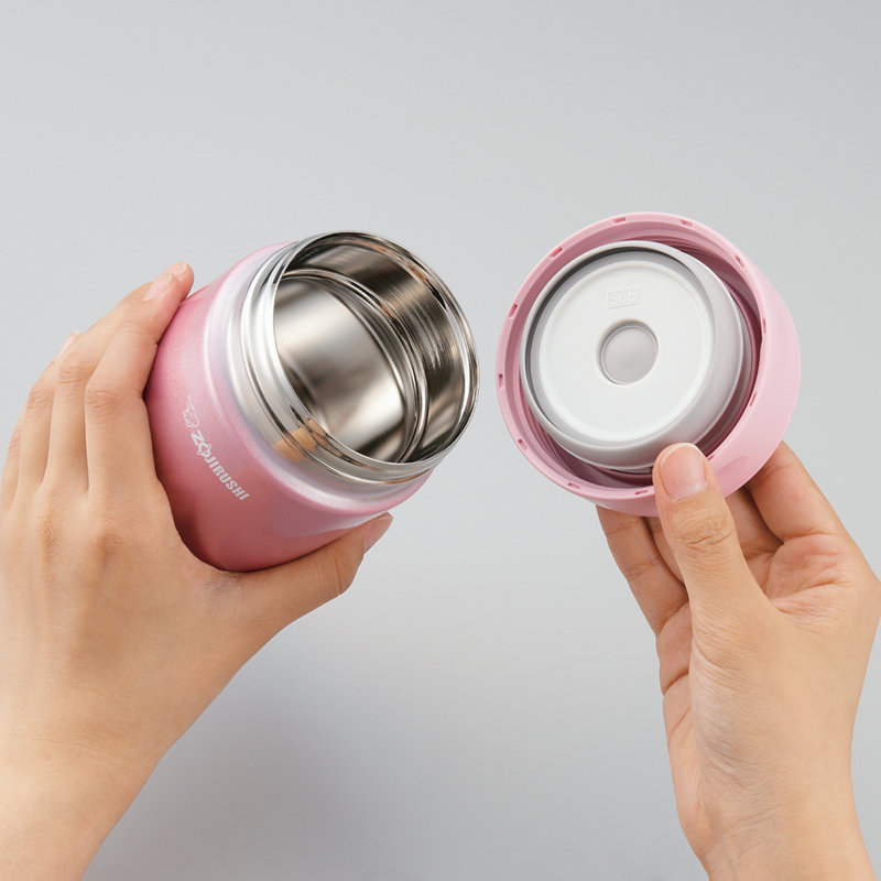 Zojirushi 12 oz Food Storage Container, 12 oz. (0.35L), Shiny Pink