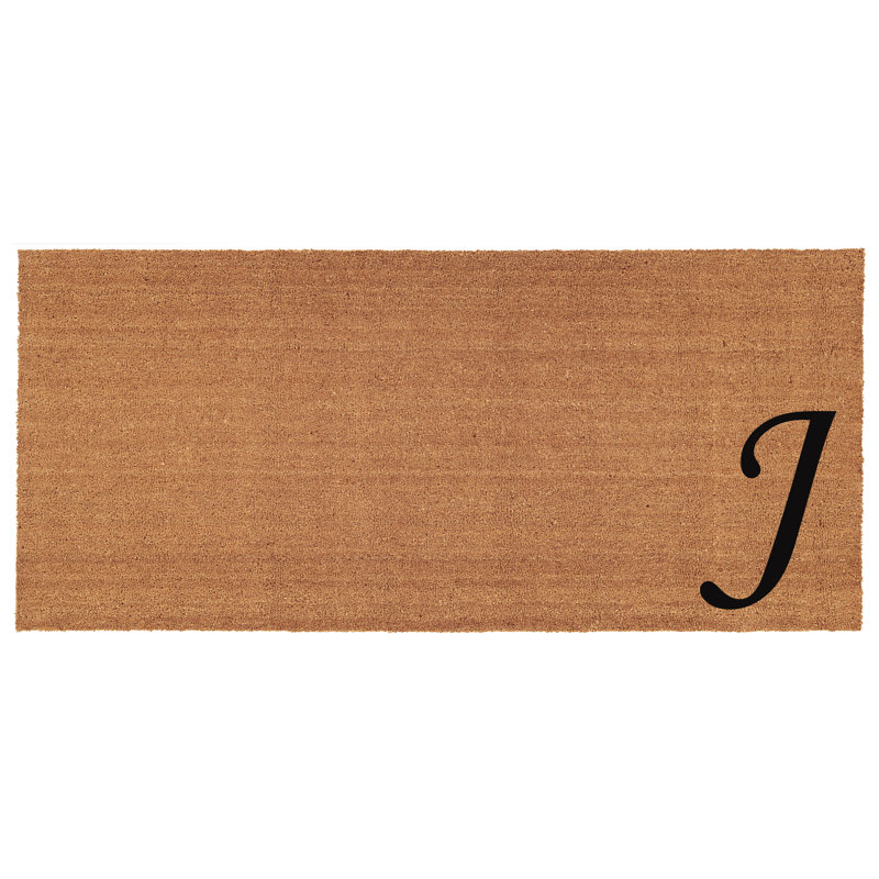 Tapis d'entrée antidérapant Zebrowski, J, Rectangle 2 pi x 4 pi