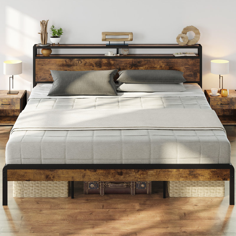 Gedeus Platform Storage Bed, King