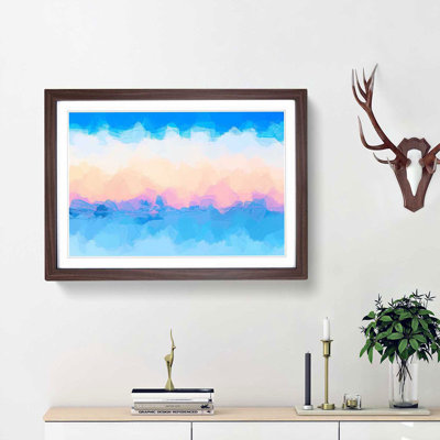 Cold Mountain in Abstract - Picture Frame Graphic Art Print