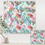 Libellule exotique sur fond tropical - reproduction d'art sur toile-55631391-55631393