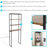 Natarbora 69" H Industrial-Style 4-Tier Over-the-Toilet Shelf Storage - Teak-1453372059