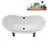 59" Streamline Clawfoot Tub,Tray,Drain, Clawfeet-101628978-102220281