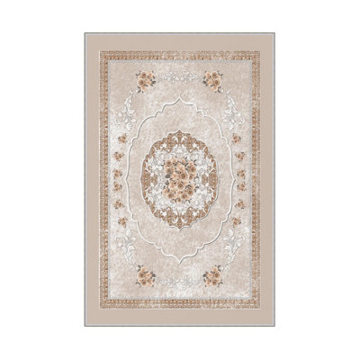 Premium Hall Carpet (3.3 x 6.6 ft), 100% Polyester, 0.3 in Pile Height | Antibacterial, Non-Slip PVC Dot Underside, 650 g/m² | Durable Woven Design, 3D Digital Printing, Machine Washable, Ideal for Home Décor