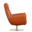 Fauteuil en cuir de 22 po - Structure en bois franc séché au four à 3 couches et coussins en mousse d'acier inoxydable