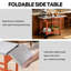Table de barbecue en acier inoxydable avec roulettes l 43 po x P 20 po Feasto-123099809