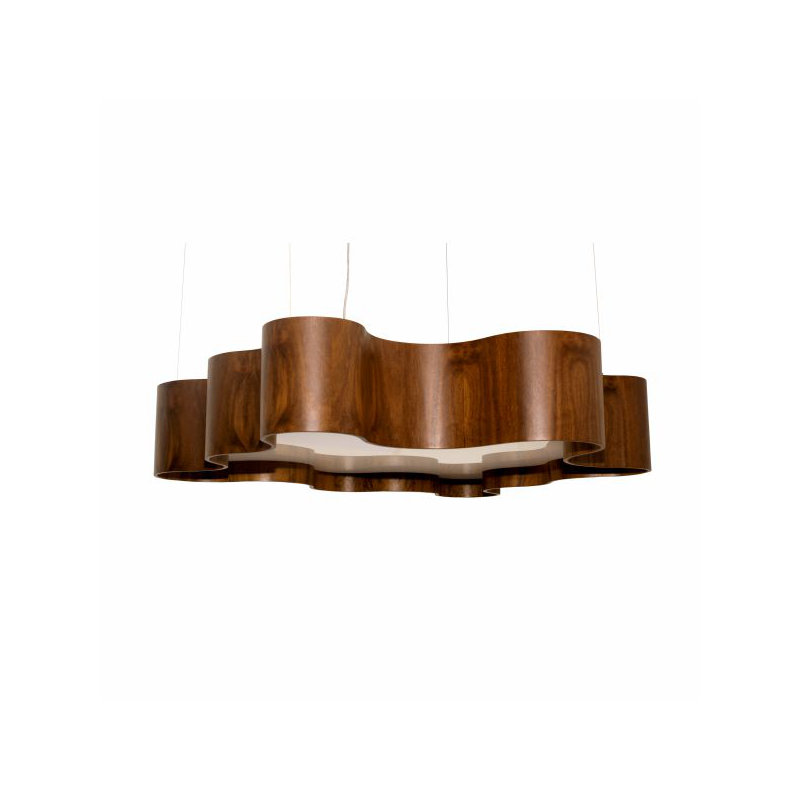 1 - Light LED Pendant, Imbuia, Imbuia