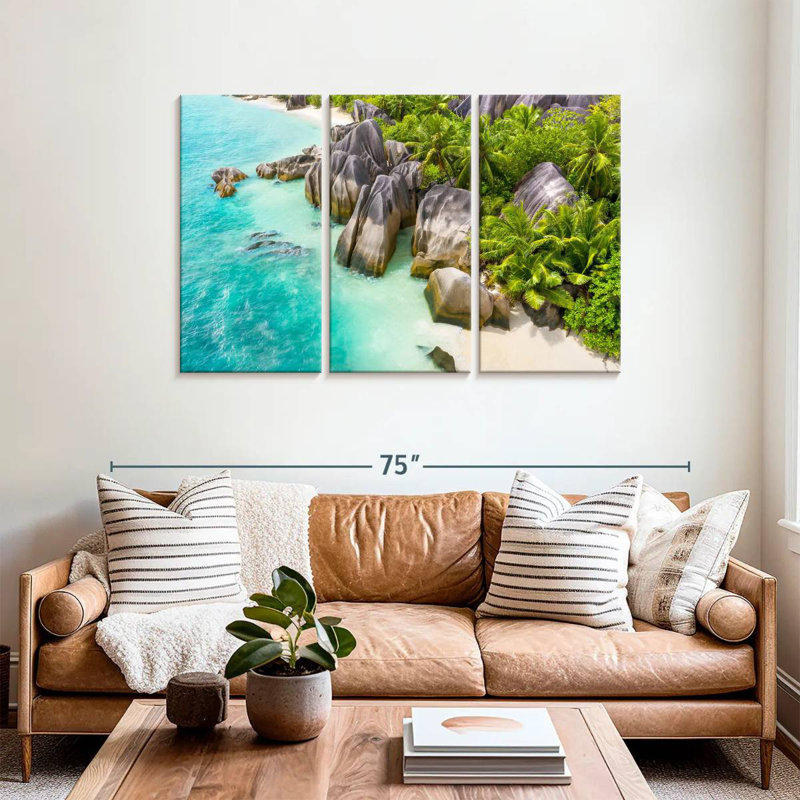 Gillard Scenic Anse Source D'Argent, H 36 po x l 57 po