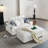 61.42''W Modular Upholstered Fabric Loveseat And Ottoman Set-13173556