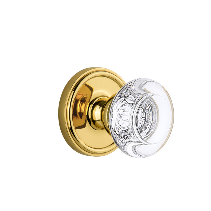 Bouton de porte Grandette Georgetown Rosette, Laiton poli, 2-3/4"