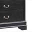 Charmant coffre de rangement traditionnel noir-1063537470