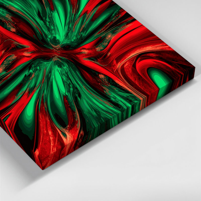 «Gradient Abstract 87», art mural sur toile brune, H 11 po x l 14 po
