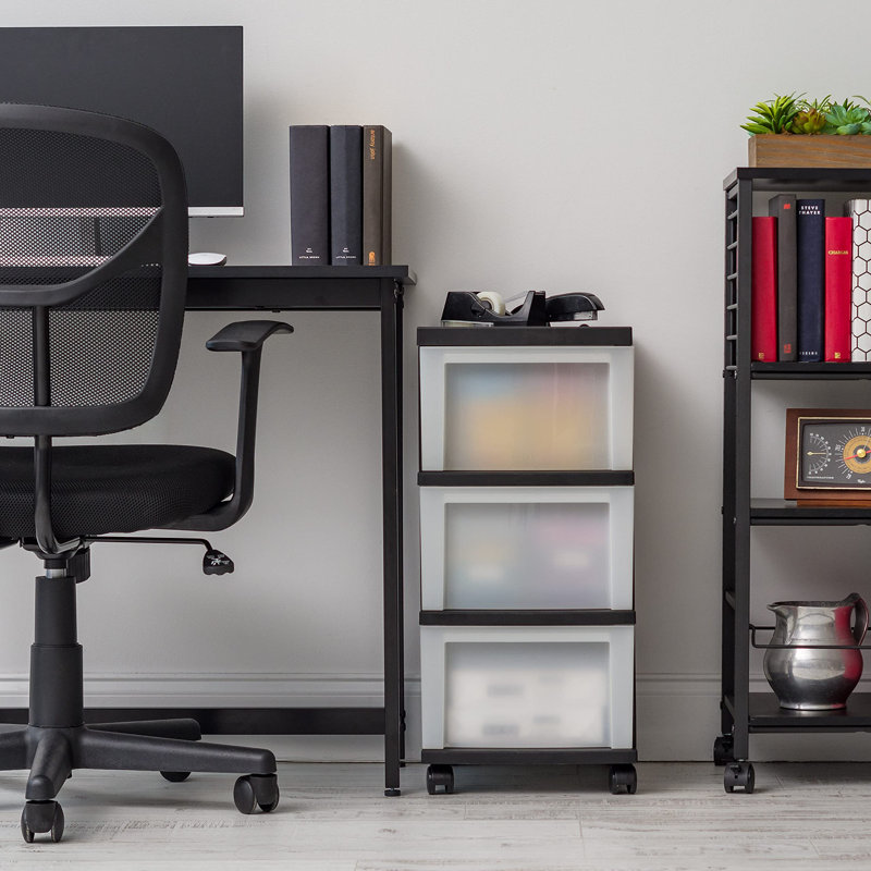 3-Drawer Rolling Storage Cart with Wheels