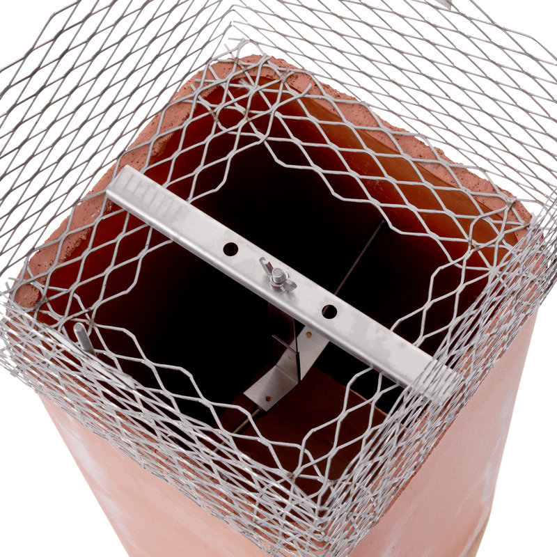 Couvre-cheminée universel en acier inoxydable, 13 po x 13 po