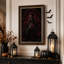 «Black Robed Skeleton tenant une rose rouge»-1781612897