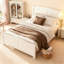 Solid Wood Platform Bed with Support Slats and Strong Structure-422310375-422310371