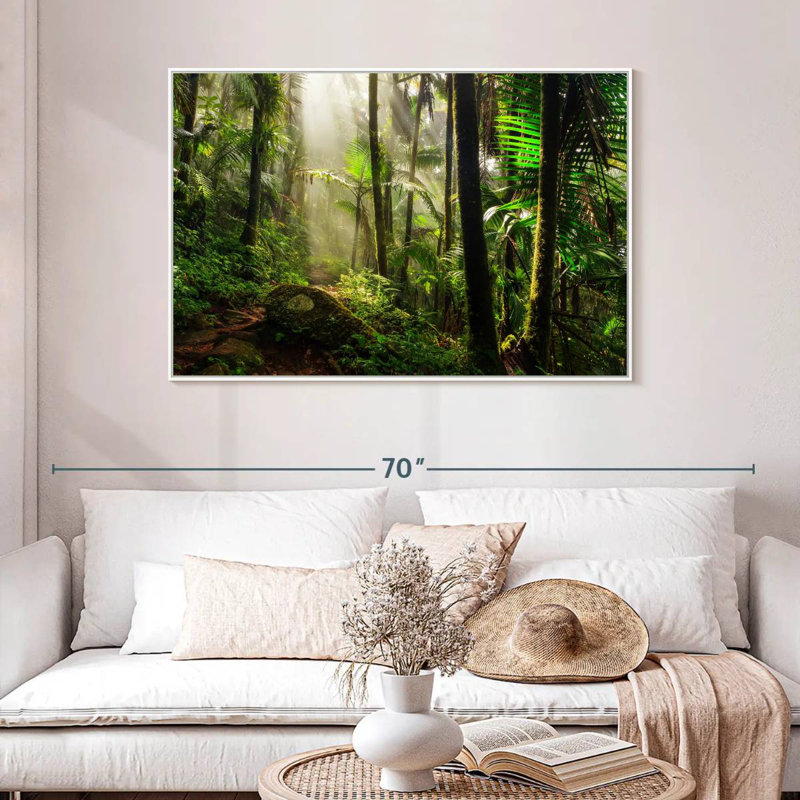 Forêt nationale d'El Yunque, Cadre flottant blanc, 40 po x 27 po