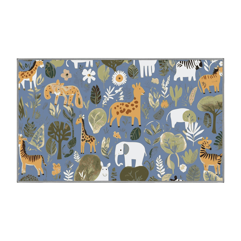 Tapis pour enfants East Urban Home, Rectangulaire 2 pi x 3 pi