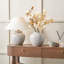 Barbier White and Beige Table Vase