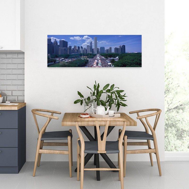 «Taste of Chicago», Chicago, art contemporain abstrait, art mural, H 12 po x l 36 po