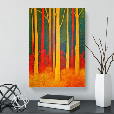 Autumn Forest Abstract Vol.6 - Wrapped Canvas
