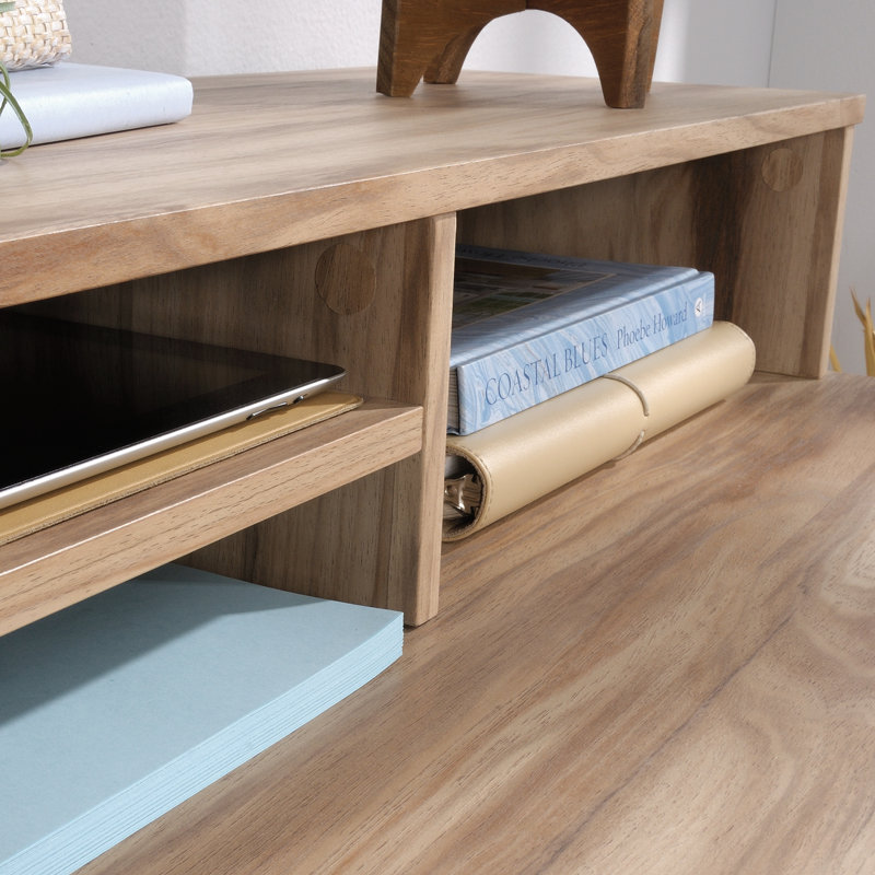 Bahut en bois avec bibliothèque, brun